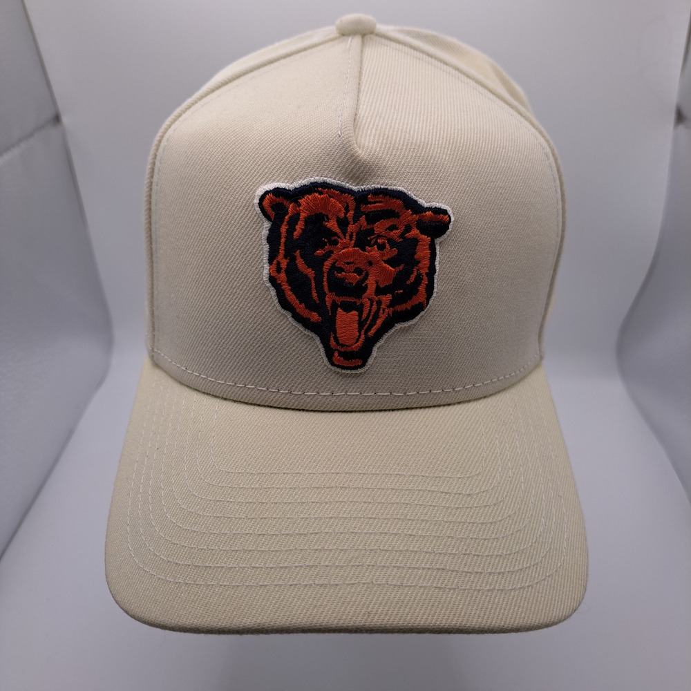 New Era Chicago Bears Hat Mens OSFM Cream 9FORTY Snapback NFL Football Cap